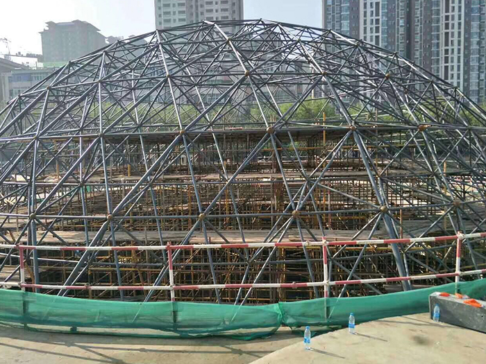 凯里球形网架钢结构施工